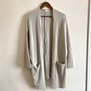 Anthropologie Donni One Size Cardigan - Gray Long Sleeve Pockets Casual Cozy